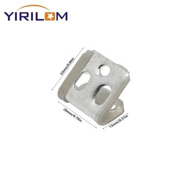 5 فتحات زنك مغطاة جزئيًا بمشبك زنبركي بلاستيكي لزنبركات الأريكة المتعرجة