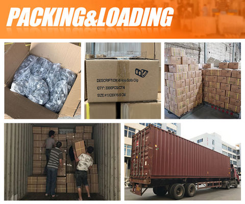 نصف بلاستيك مغطى 4 ثقوب مقطوعة الربيع مع طبقة الزنك للأرائك والأثاث