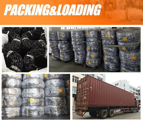 200m الطول المخصص نايلون وبلاستيكي PP شريط مقطوع للصوفة ربيع زيغ زاج مع 10cm و 12cm مسافة عقدة