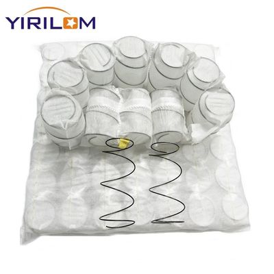 18×18×4 بوصة زنبرك جيب أريكة من الفولاذ عالي الكربون مع ملف زنبرك جيب قماشي بوزن 80 جرامًا لكل متر مربع لوسادة الأريكة