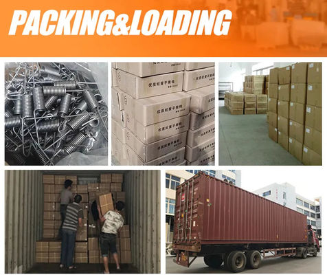 سلك فولاذي 1.5 مم بطول 97 مم مشبك تثبيت زنبركي بخطاف توازن لزنبرك متعرج للأثاث