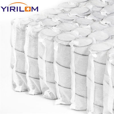 مرتبة زنبركية جيبية من أسلاك الفولاذ الكربوني عالية الصلابة فائقة الهدوء مع حجم قابل للتخصيص للاستخدام في الفنادق أو المنازل