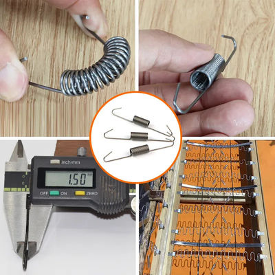 سلك الكربون العالي الصلب الموازنة خطاف الأريكة مقطع الربيع مع 1.5mm قطر و 97mm الطول لتثبيت رباعي زيغ زاغ