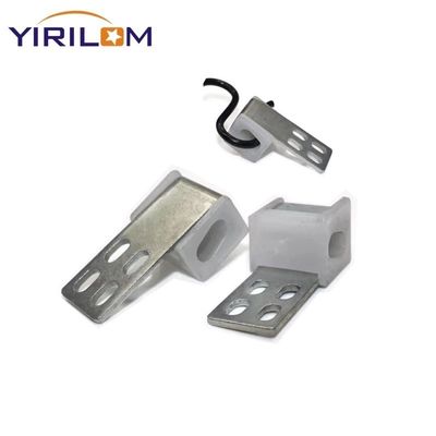 مشبك زنبرك أريكة مطلي بالزنك بـ 4 فتحات مع غطاء بلاستيكي نصف لمفروشات الإصلاح