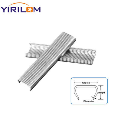 18 / 19 / 22mm Crown Staples Pin غطاء الأثاث المفرش المربع المربع