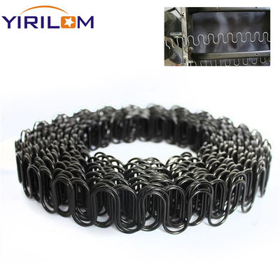 خصيص أسود قطر 4.0mm سلك زيغ زاغ ربيع للسرير الأريكة أو الكرسي