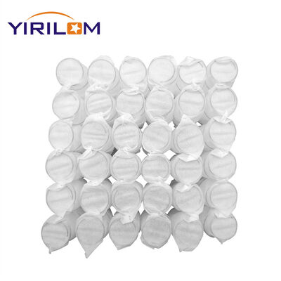 أريكة ذات حجم مخصص ربيع جيب مع 70 # سلك الفولاذ عالي الكربون في التعبئة الفراغية المضغوطة التغليف المطاطي