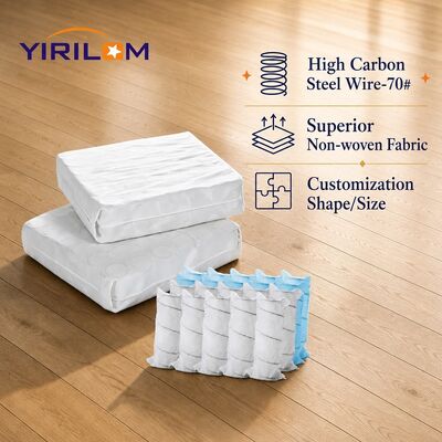 OEM مخصصة الحجم 1.0mm-1.8mm سلك الفولاذ ربيع جيب للأريكة مع 6cm-10cm ارتفاع الربيع