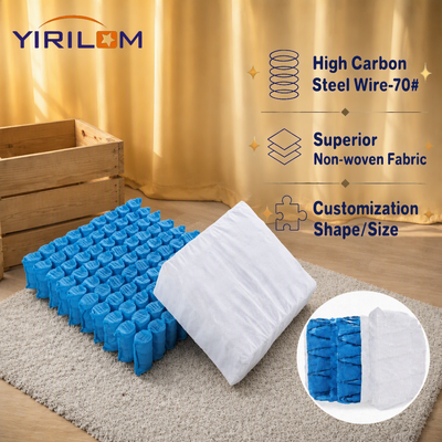 Compressed Roll Packed Pocketed Coil Assembly for Sectional Sofa Seat and Couch Upholstery Furniture Making