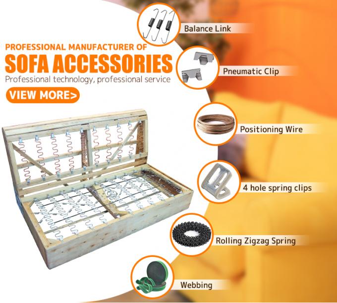 ملحقات الأثاث OEM 2.0mm سلك الربيع ورق تثبيت سلك لأريكة زيغ زاغ الربيع 2