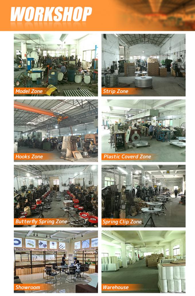 ملحقات الأثاث OEM 2.0mm سلك الربيع ورق تثبيت سلك لأريكة زيغ زاغ الربيع 9