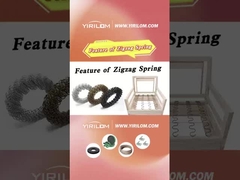 حجم مخصص طلاء أسود 3.6 ملم الفولاذ غطاء مستدير أريكة زيغ زاغ الربيع