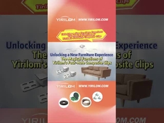 4 ثقوب الأريكة الربيع الأريكة المعدنية البلاستيكية المركبة مشابك للأثاث ربيع زيغ زاغ