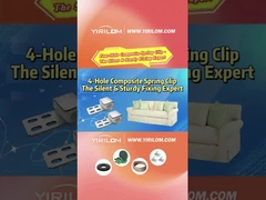 4 ثقوب الأريكة الربيع الأريكة المعدنية البلاستيكية المركبة مشابك للأثاث ربيع زيغ زاغ