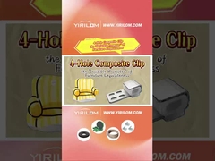 4 ثقوب تصميم عصري زيغ زاغ ربيعي أريكة مشابك معدنية بلاستيكية مركبة للأريكة