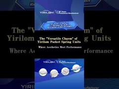 الأقمشة غير المنسوجة الملفوفة إلى الأعلى ربيع لفائف ربيع الجيب لمقعد وسادة الأريكة